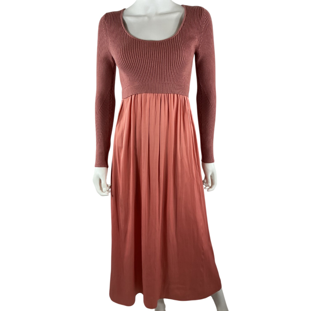 Anthropologie Chic Pink Thea Twofer Sweater Dress Size XXS - Picture 2 of 10
